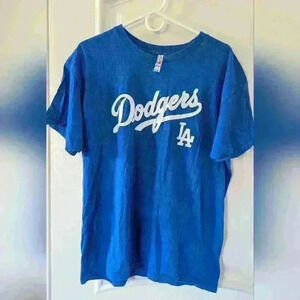 WORLD SERIES CHAMPS! BEST COAST Dodger Blue Heavy Duty T-Shirt Sizes Large